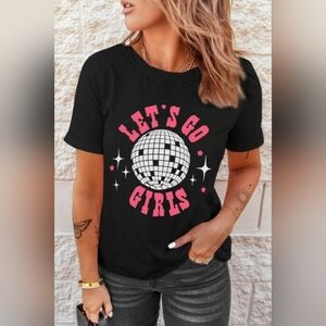 Let's go girls tee large